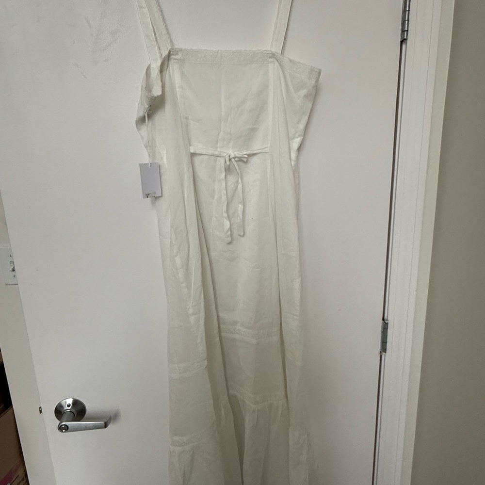 NWT Reformation Diane Button Down Cotton Midi Dress - Picture 8 of 8